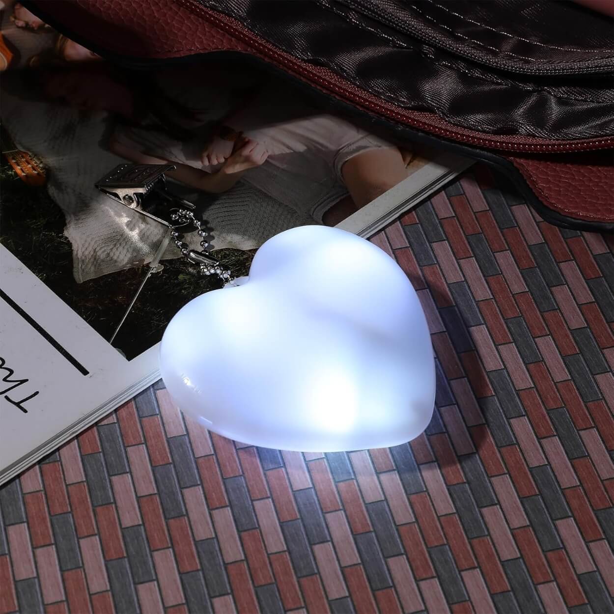 Lampes LED de Sac à Main en Forme de Cœur