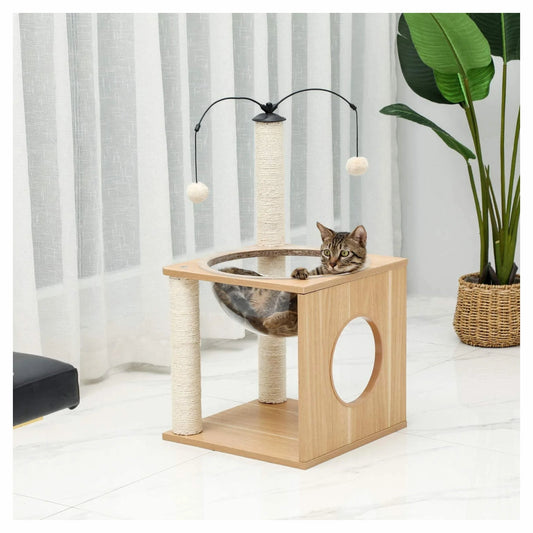 POTEAU À CHAT - BOIS BEIGE