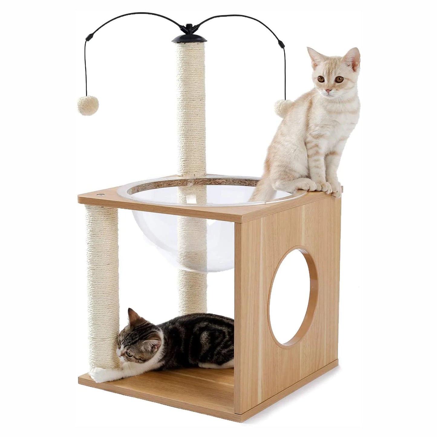 POTEAU À CHAT - BOIS BEIGE