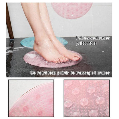 Tapis de Massage Antidérapant en Silicone pour Salle de Bain