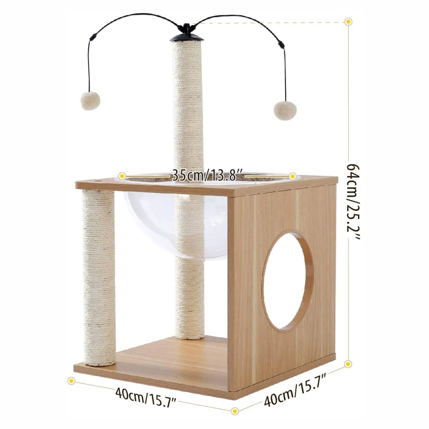 POTEAU À CHAT - BOIS BEIGE