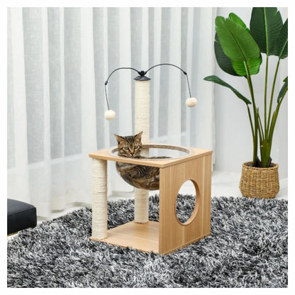 POTEAU À CHAT - BOIS BEIGE