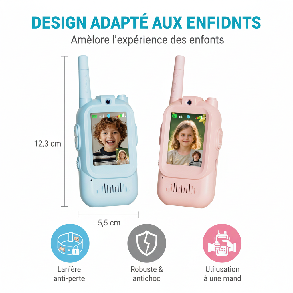 Jouet de Communication Sécurisé, Robuste et Facile à Utiliser