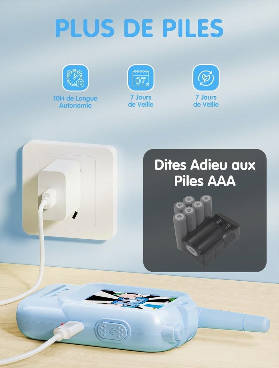 Jouet de Communication Sécurisé, Robuste et Facile à Utiliser